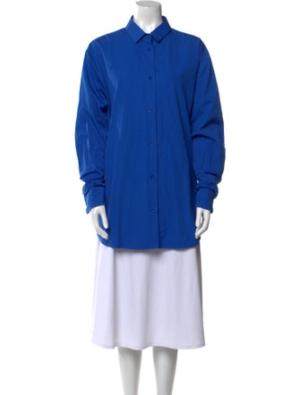 Pangaia Long Sleeve Button-Up Top