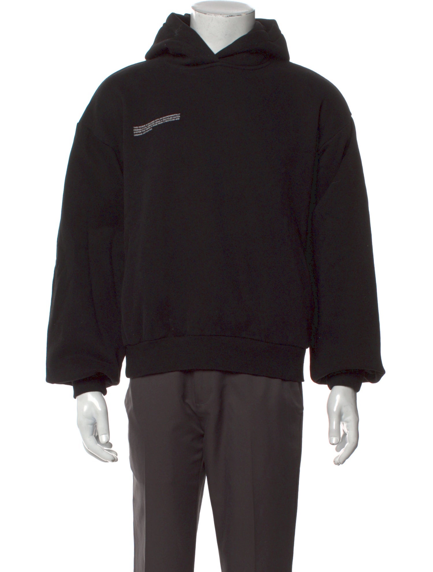 Pangaia Graphic Print V-Neck Hoodie