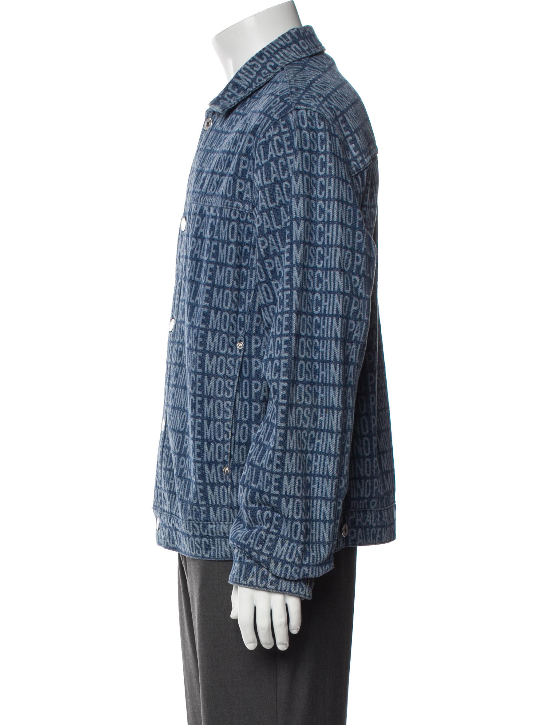 Palace x Moschino Plaid Print Trucker Jacket