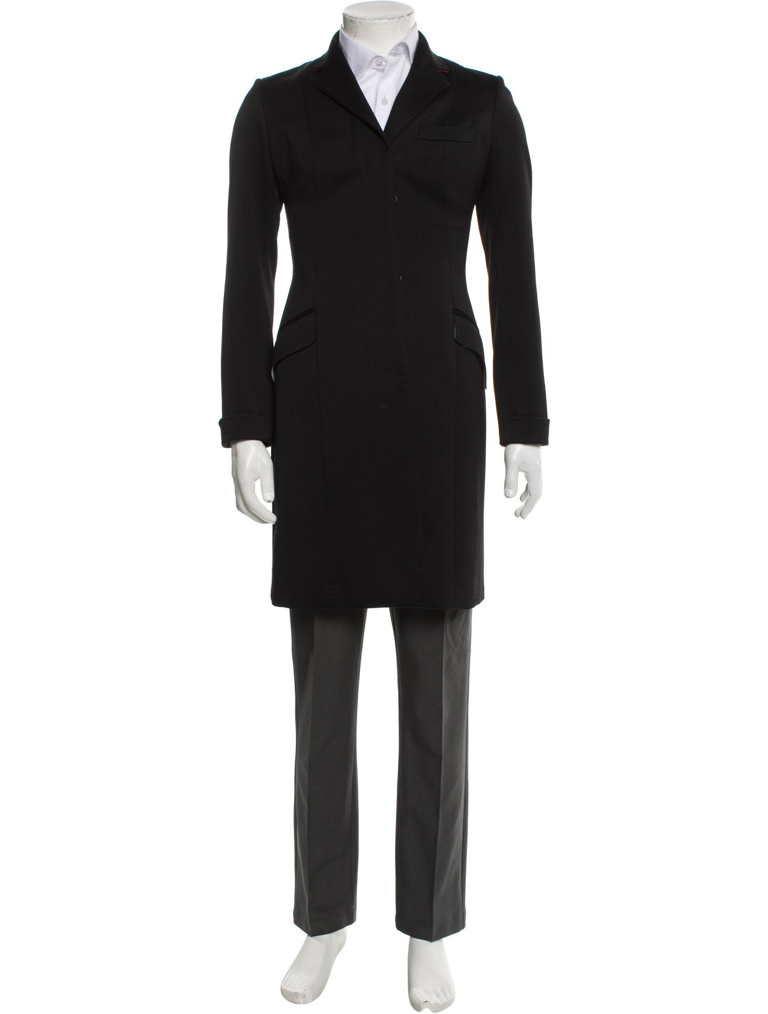 Paul Smith Blue Virgin Wool Overcoat