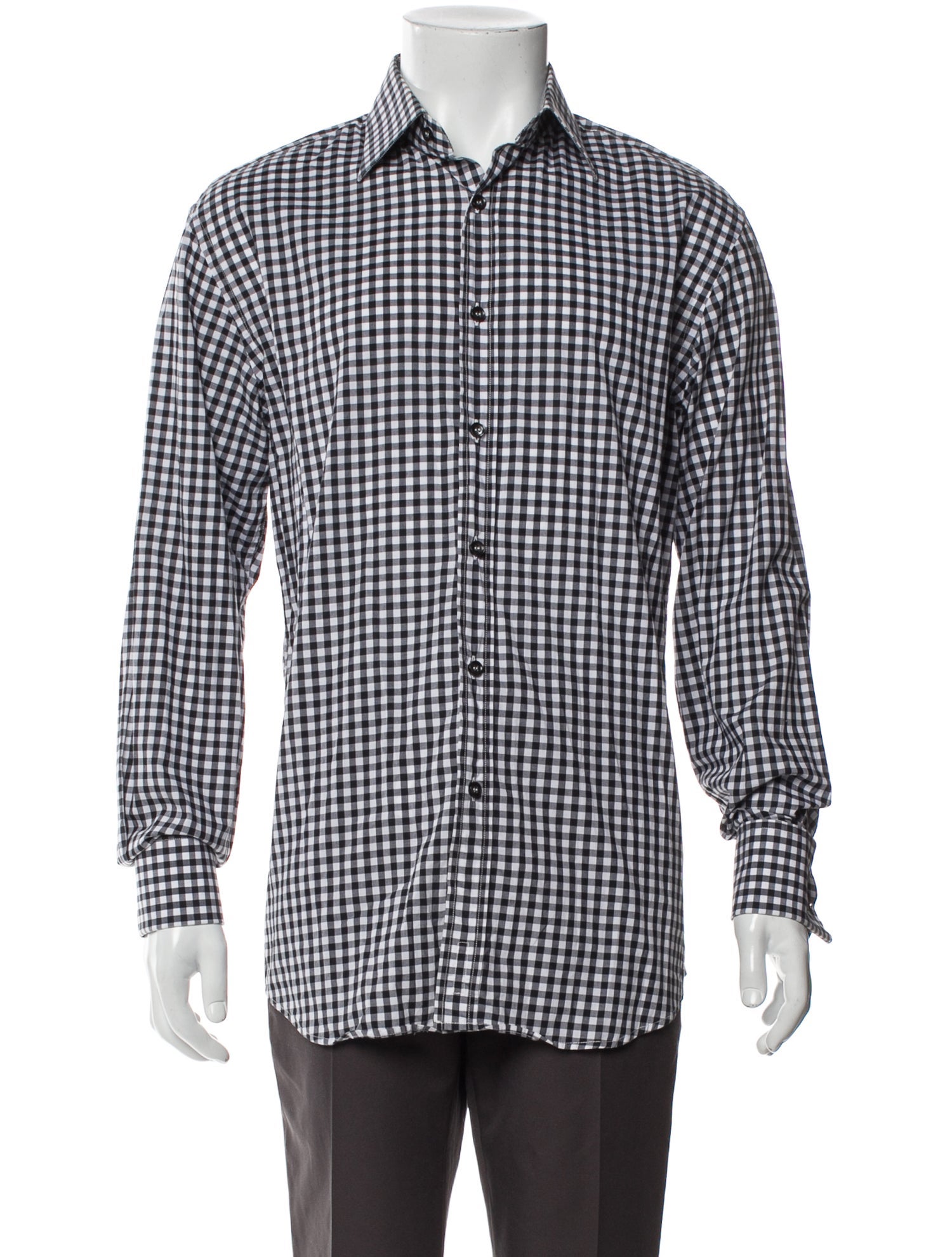 Paul Smith Blue Plaid Print Long Sleeve Shirt