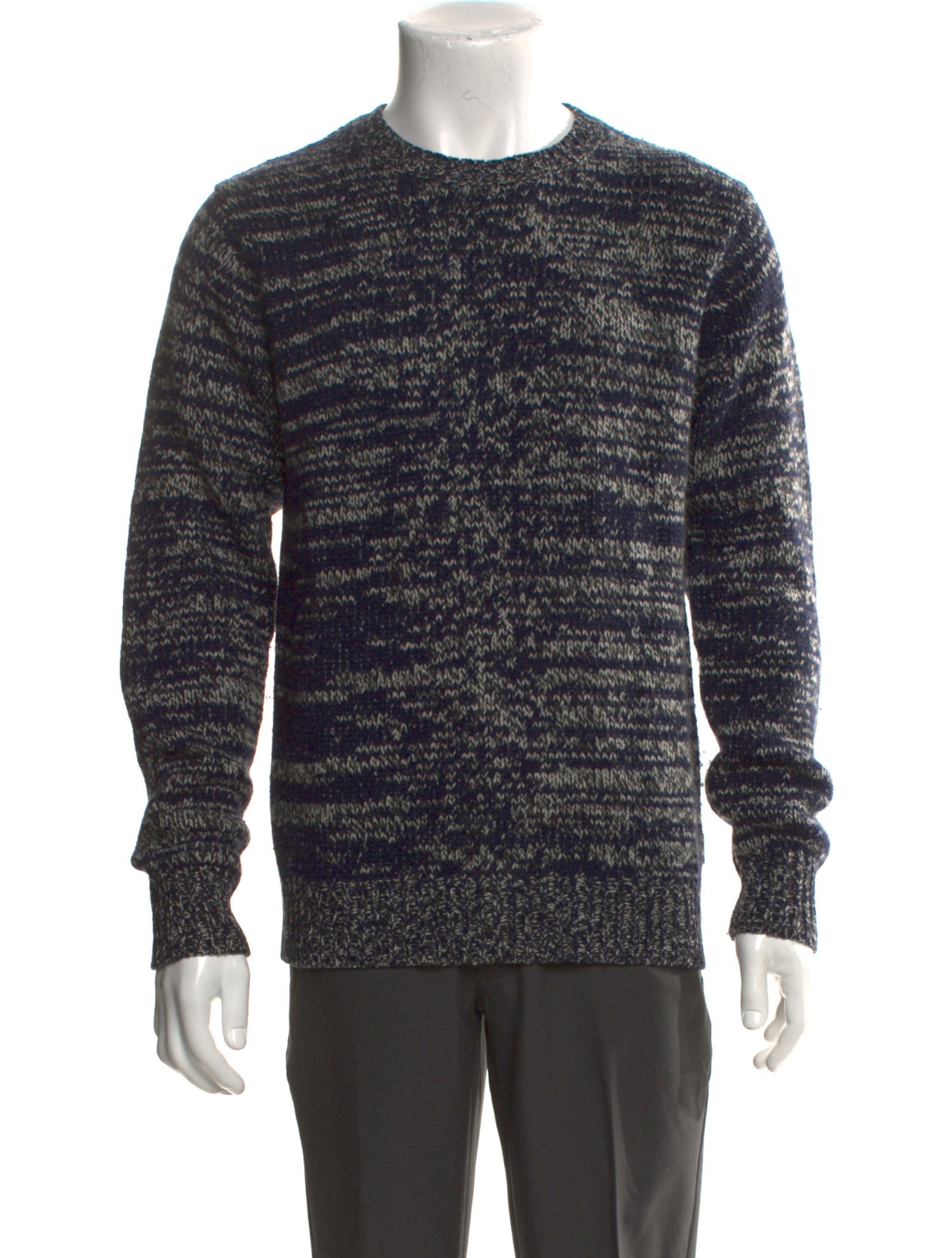 Paul Smith Blue Wool Printed Pullover
