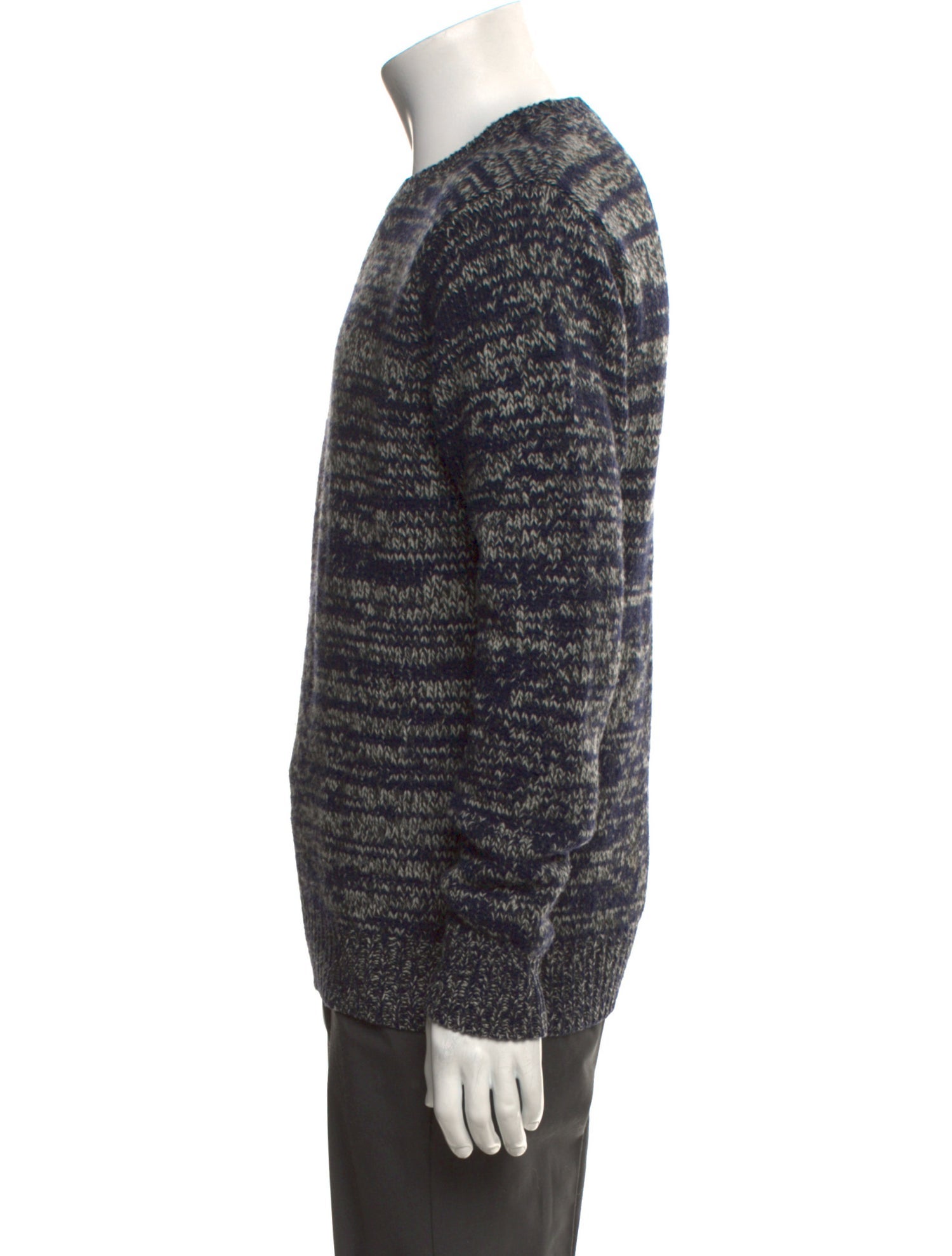 Paul Smith Blue Wool Printed Pullover