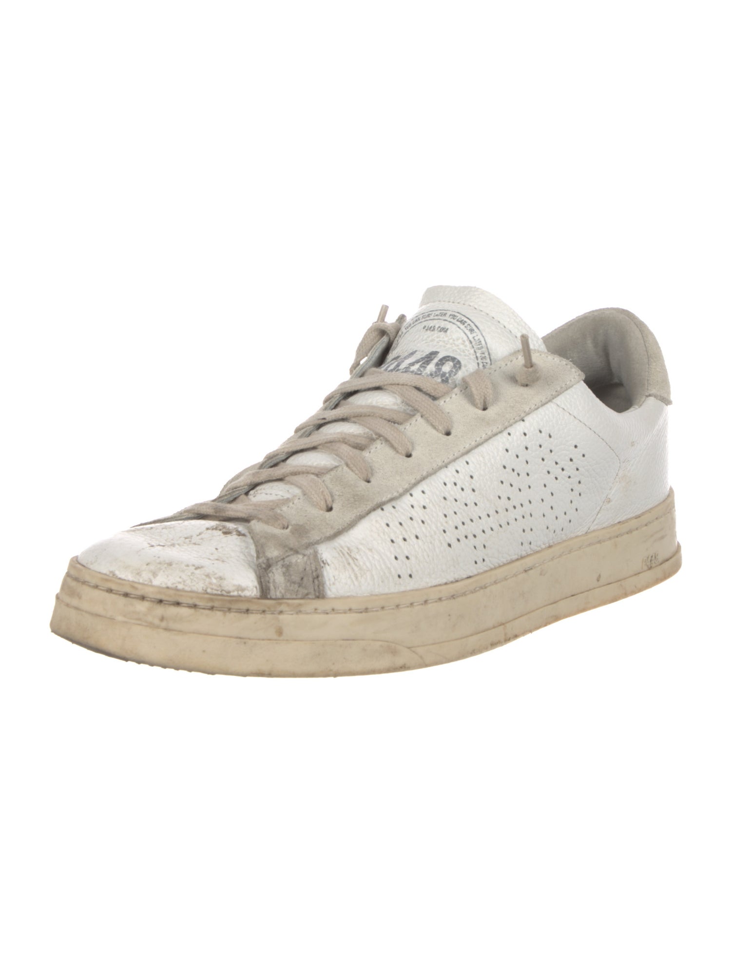 P448 Leather Distressed Accents Sneakers