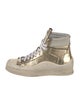 P448 Leather Wedge Sneakers