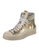 P448 Leather Wedge Sneakers