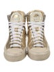 P448 Leather Wedge Sneakers