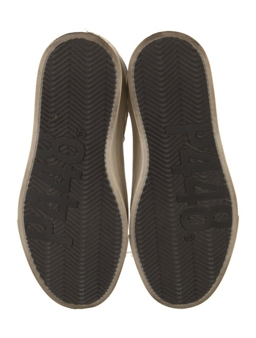 P448 Leather Wedge Sneakers