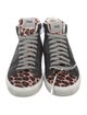 P448 Leather Animal Print Sneakers