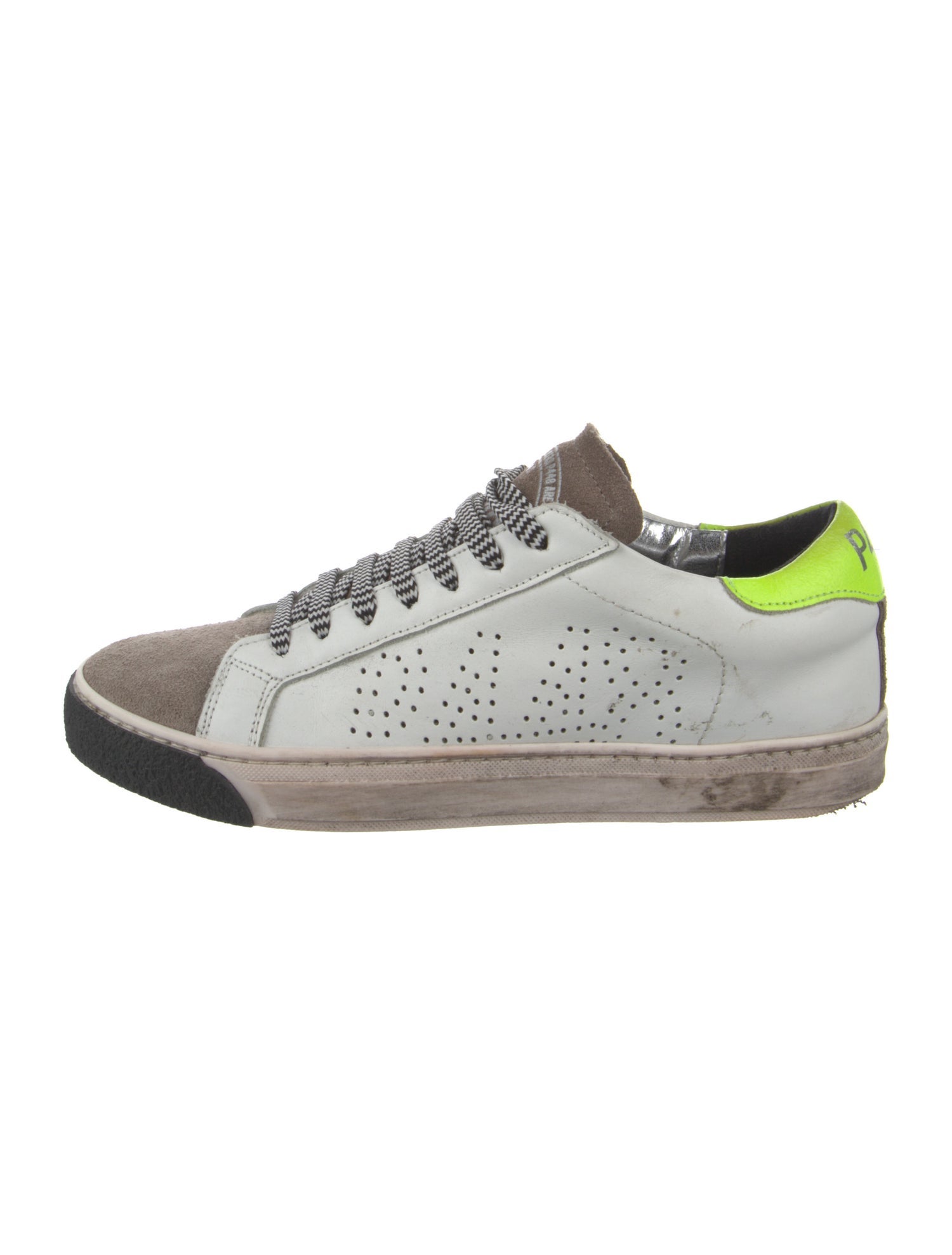 P448 Suede Colorblock Pattern Sneakers