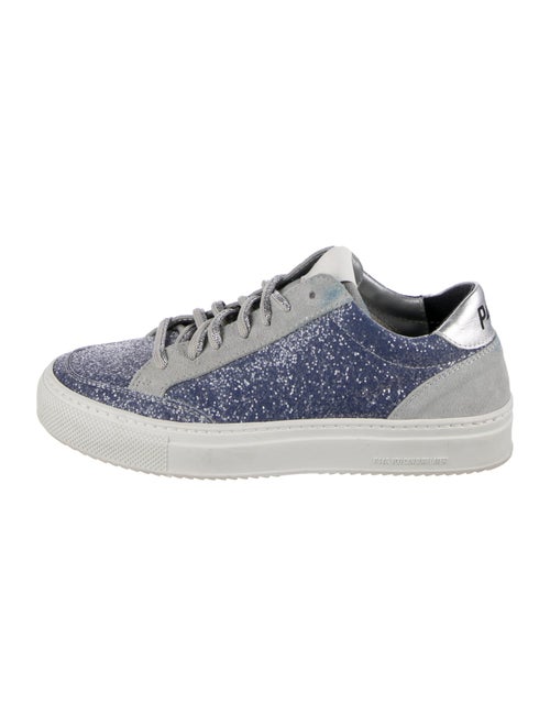P448 Glitter Colorblock Pattern Sneakers