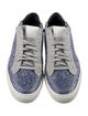 P448 Glitter Colorblock Pattern Sneakers