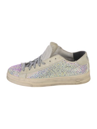 P448 Suede Crystal Embellishments Sneakers