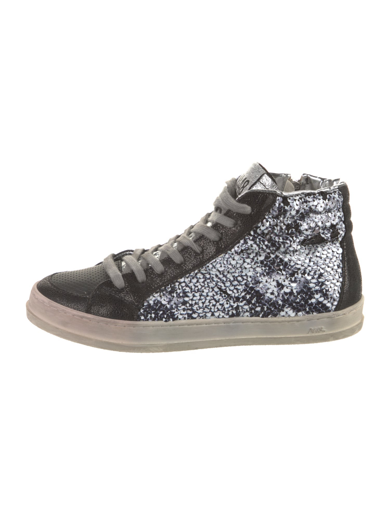 P448 Suede Glitter Accents Sneakers