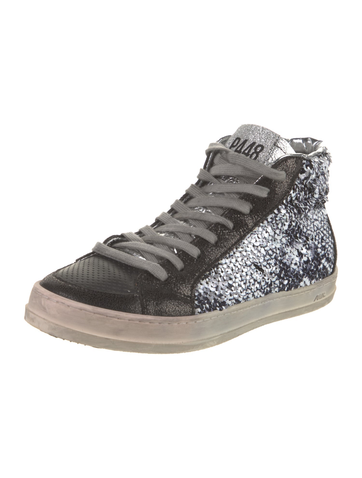 P448 Suede Glitter Accents Sneakers