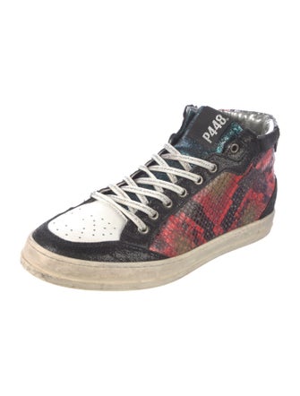 P448 Leather Printed Sneakers