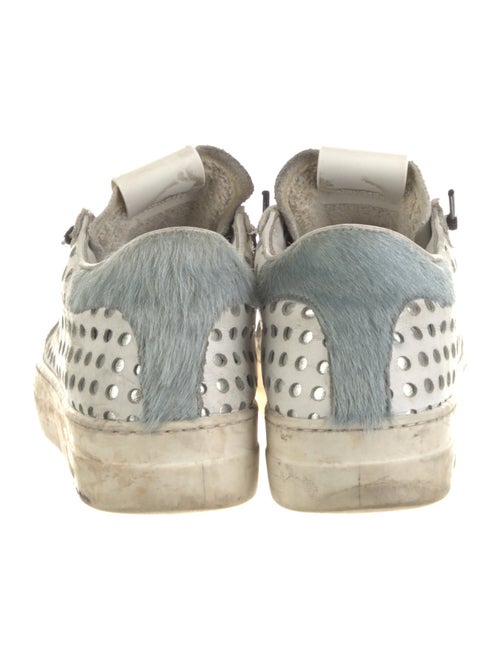 P448 Leather Lasercut Accents Sneakers