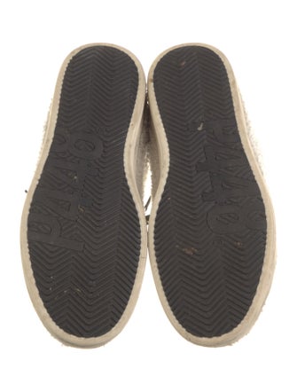 P448 Shearling Leather Trim Embellishment Sneakers