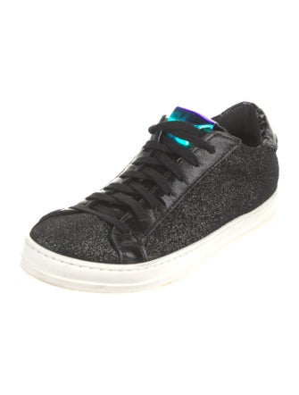 P448 Suede Glitter Accents Sneakers