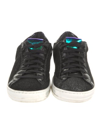 P448 Suede Glitter Accents Sneakers
