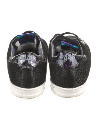 P448 Suede Glitter Accents Sneakers