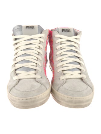 P448 Suede Printed Sneakers