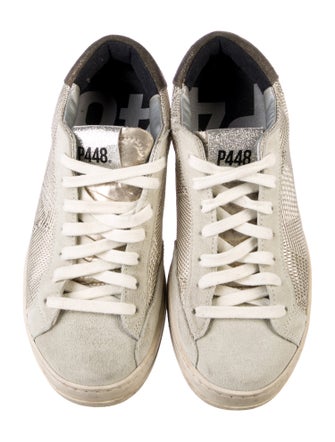 P448 Suede Printed Sneakers