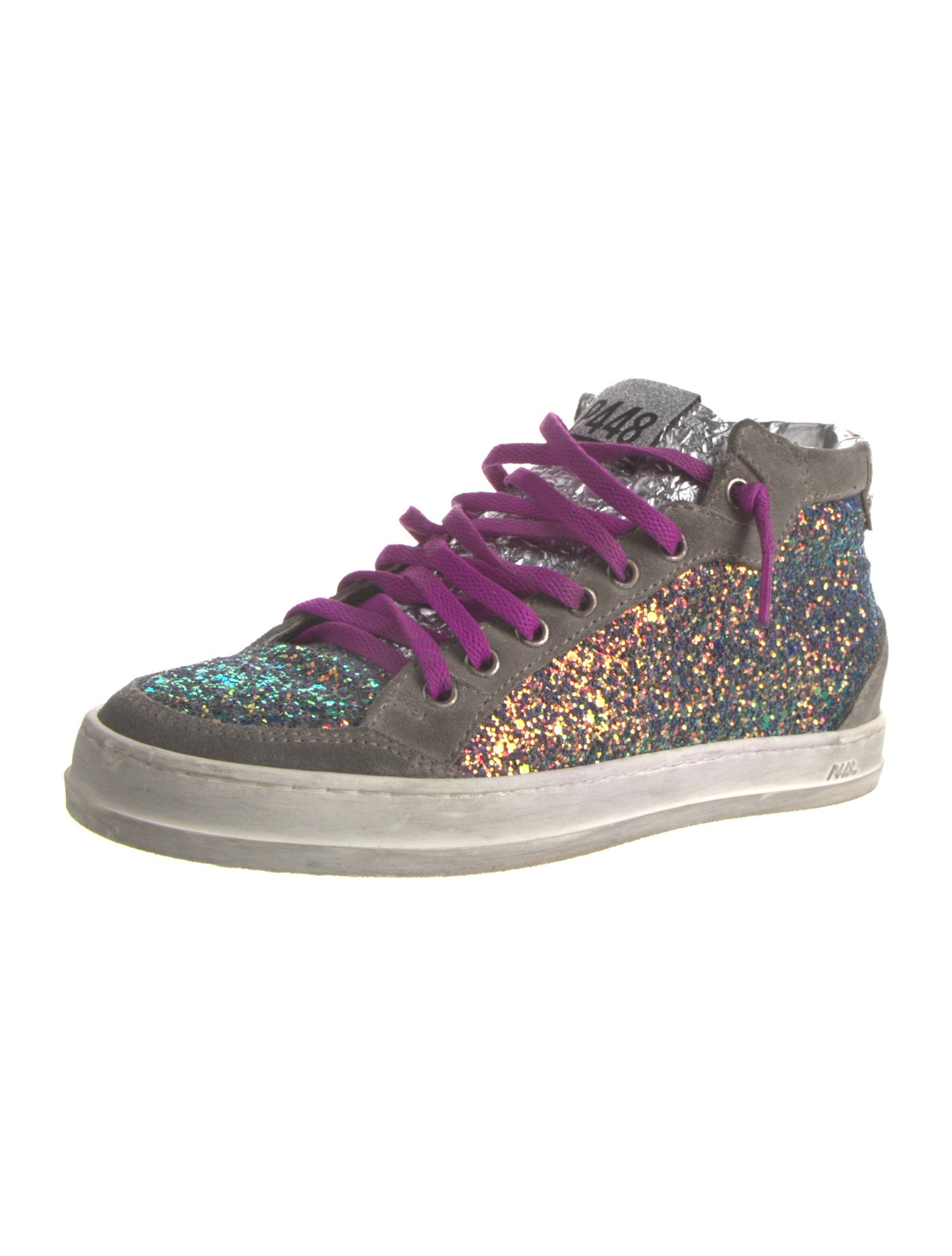 P448 Glitter Printed Sneakers