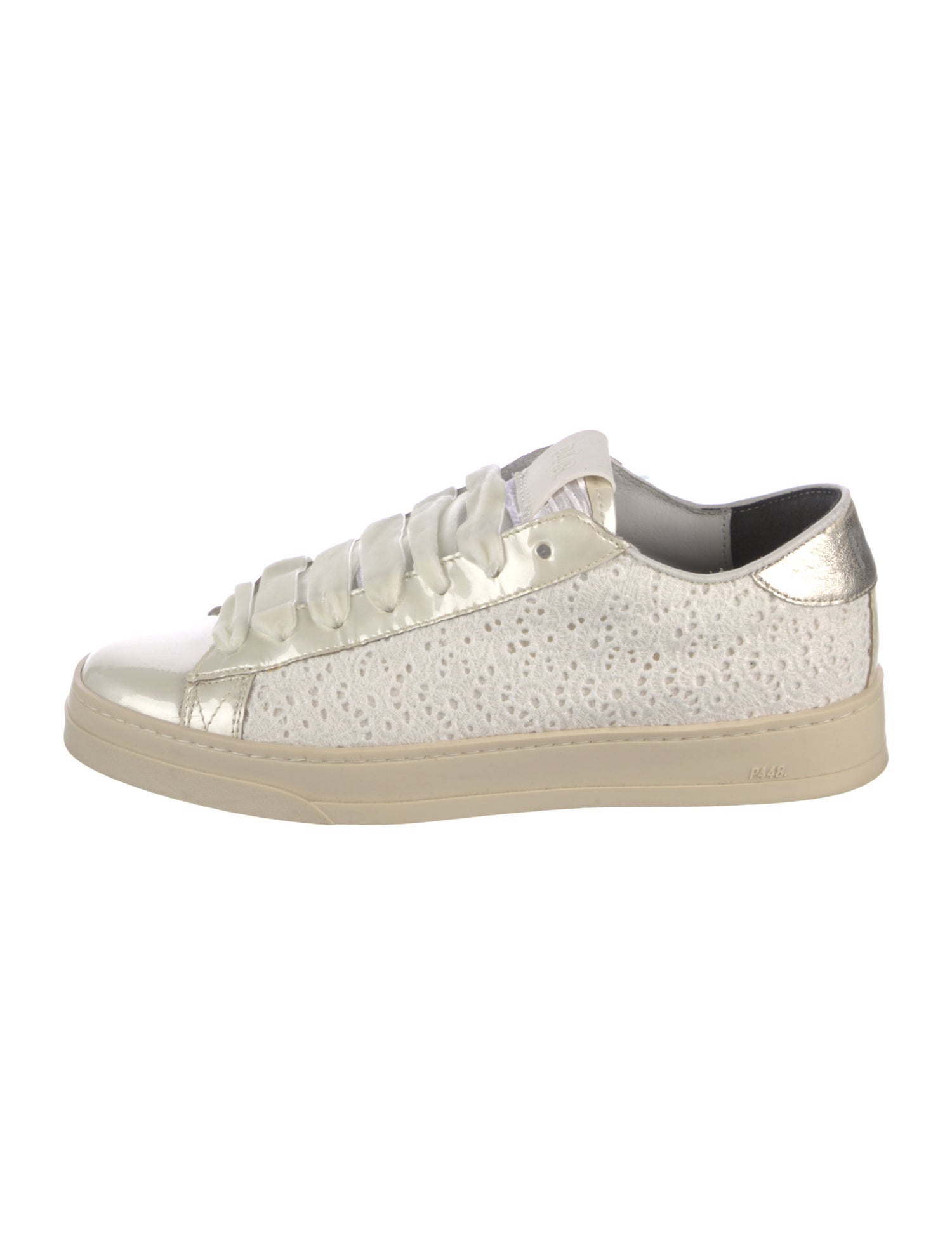 P448 Patent Leather Glitter Accents Sneakers