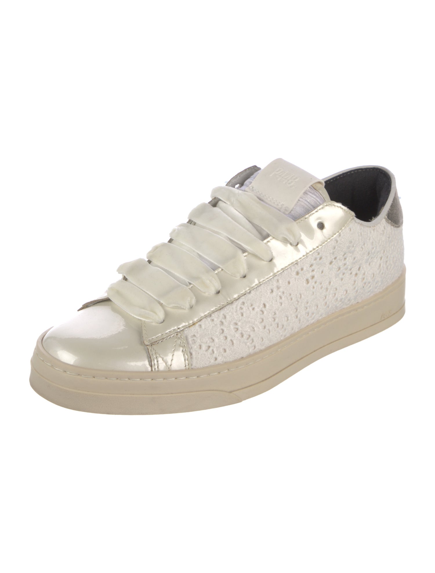 P448 Patent Leather Glitter Accents Sneakers