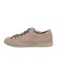 P448 Leather Glitter Accents Sneakers