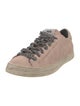 P448 Leather Glitter Accents Sneakers