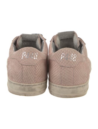 P448 Leather Glitter Accents Sneakers