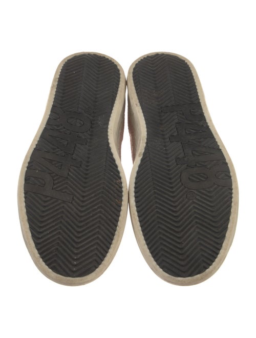 P448 Leather Glitter Accents Sneakers