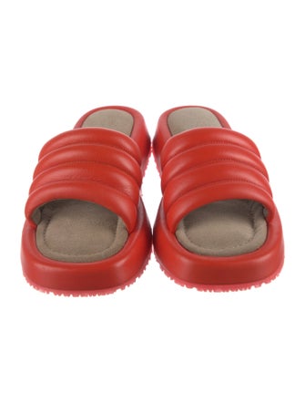 P448 Leather Slides