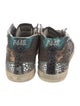 P448 Sequins Printed Wedge Sneakers