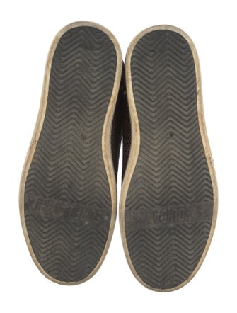 P448 Sequins Printed Wedge Sneakers