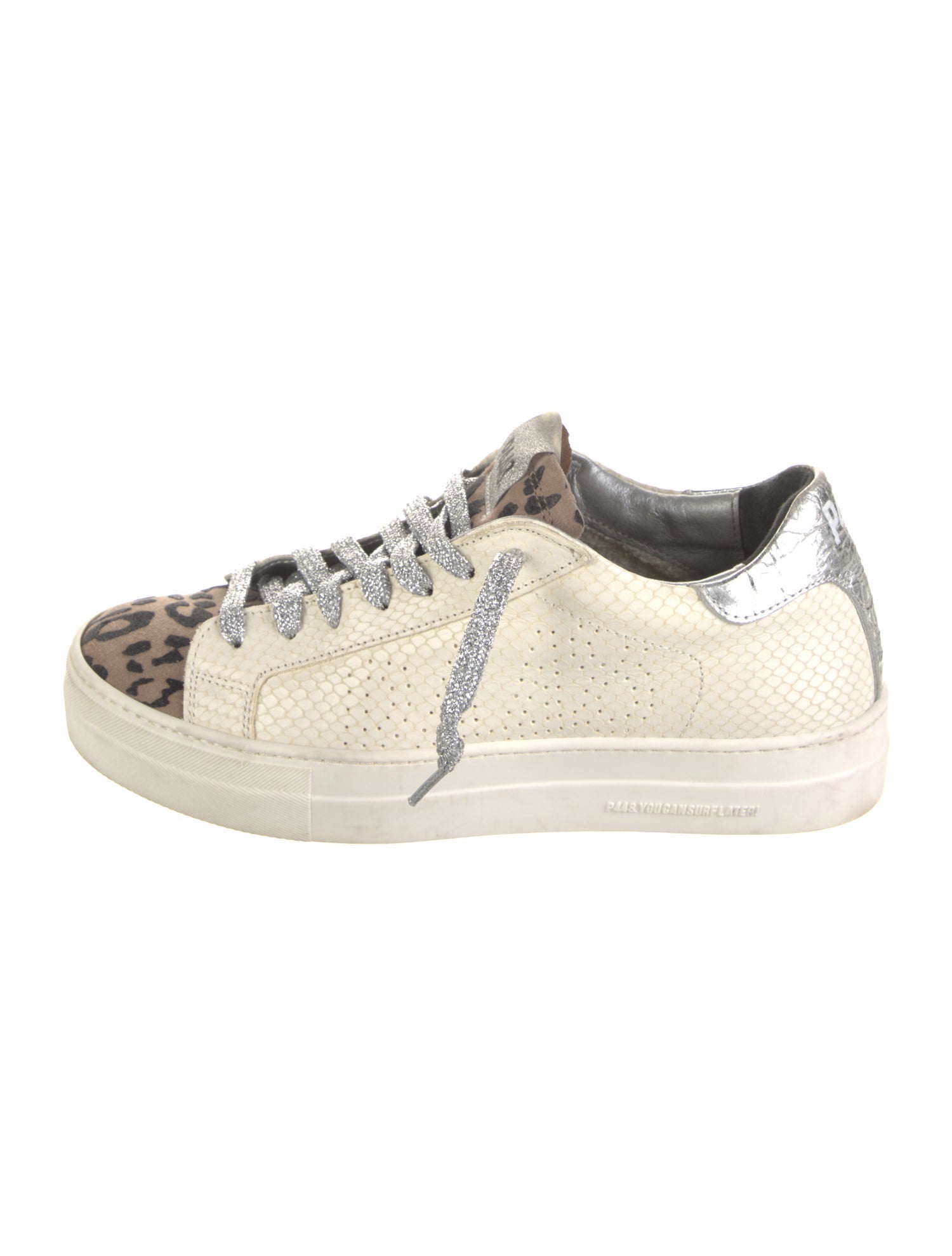 P448 Leather Animal Print Sneakers