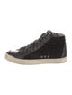 P448 Suede Colorblock Pattern Sneakers