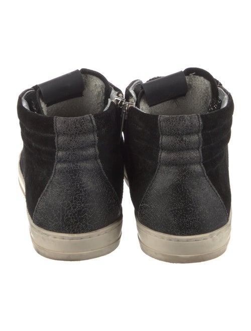 P448 Suede Colorblock Pattern Sneakers