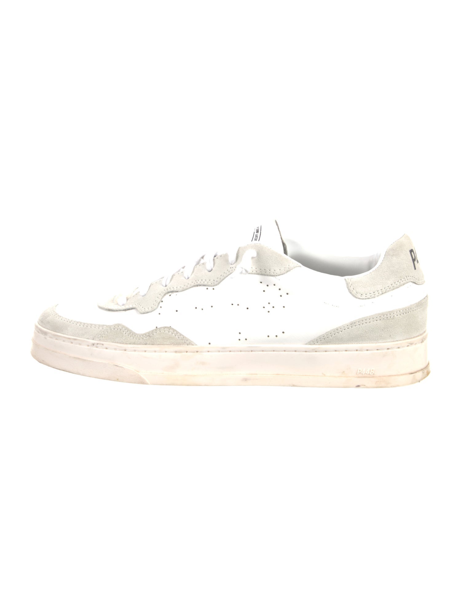 P448 Leather Distressed Accents Sneakers