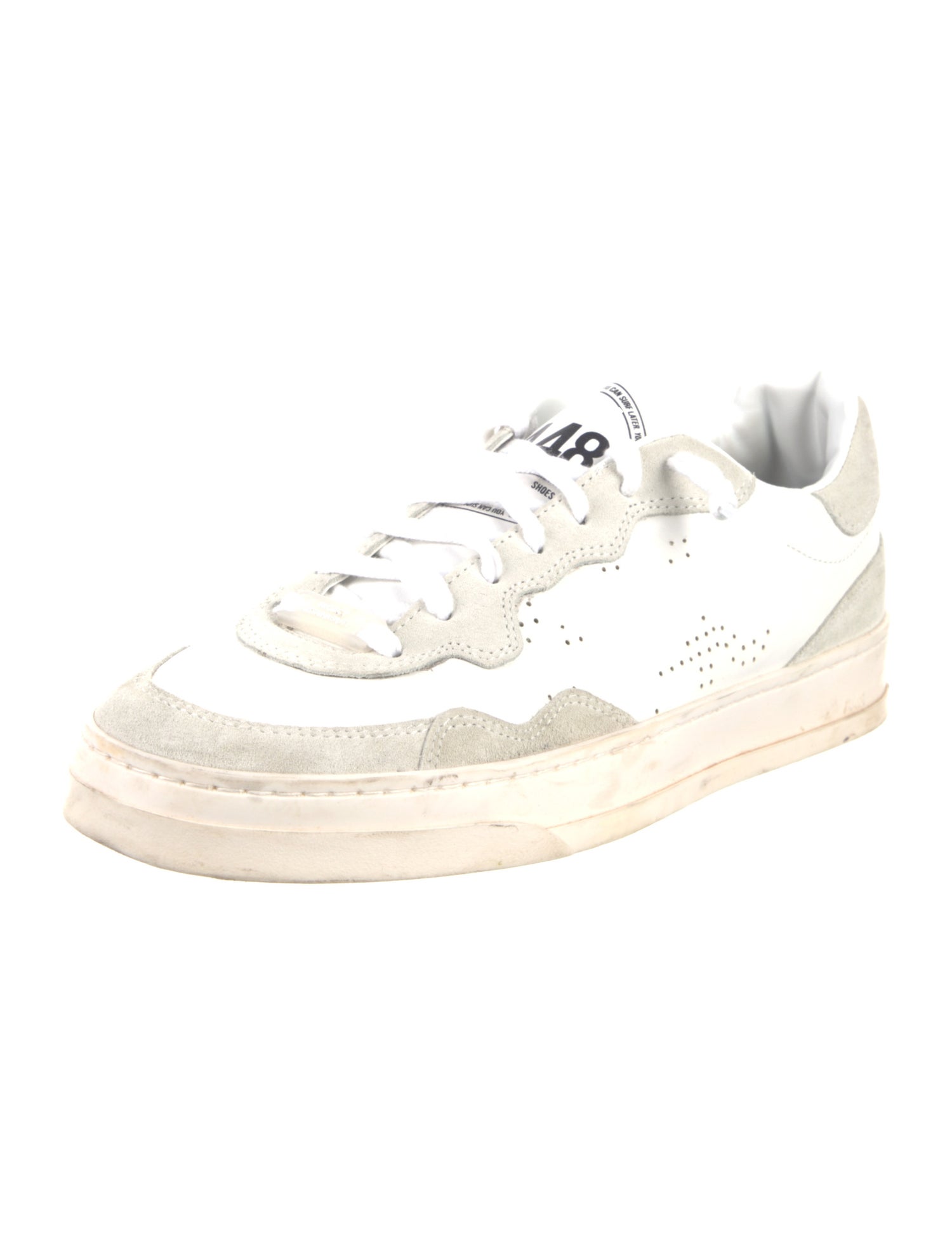P448 Leather Distressed Accents Sneakers