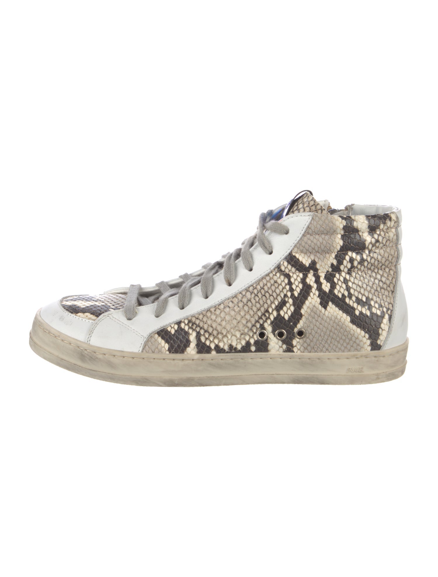 P448 Embossed Leather Animal Print Sneakers