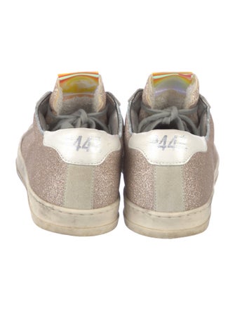 P448 Glitter Colorblock Pattern Sneakers