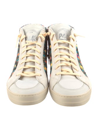 P448 Leather Patterned Sneakers