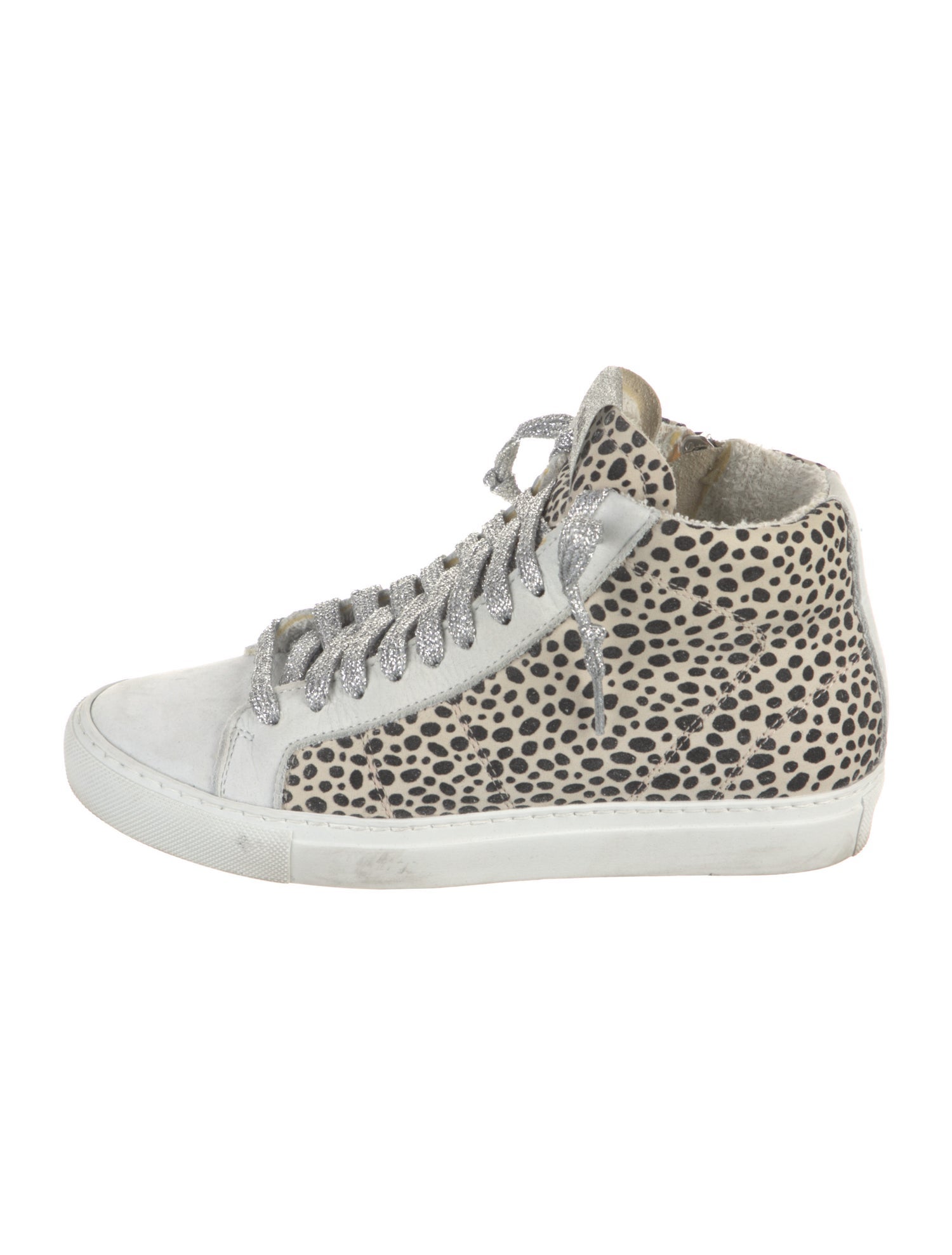 P448 Leather Animal Print Sneakers