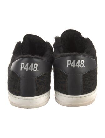 P448 Suede Colorblock Pattern Sneakers