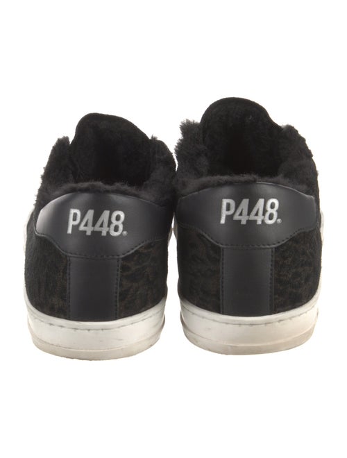 P448 Suede Colorblock Pattern Sneakers