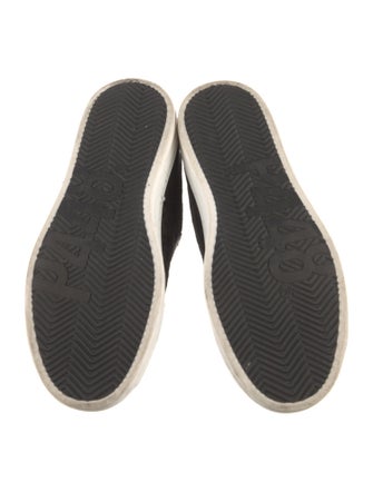 P448 Suede Colorblock Pattern Sneakers