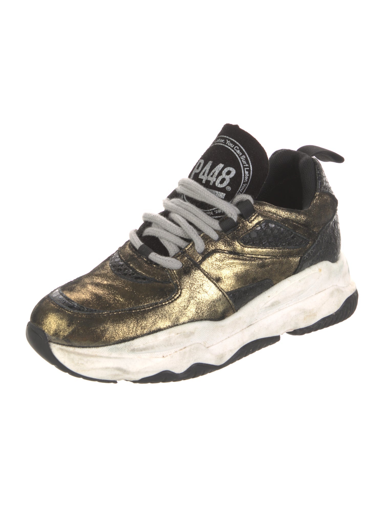 P448 Suede Printed Sneakers